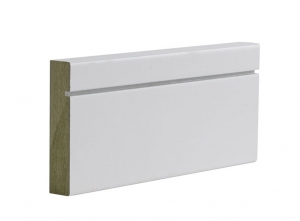 White Primed Shaker Architrave Pack (2 sets) 80mm